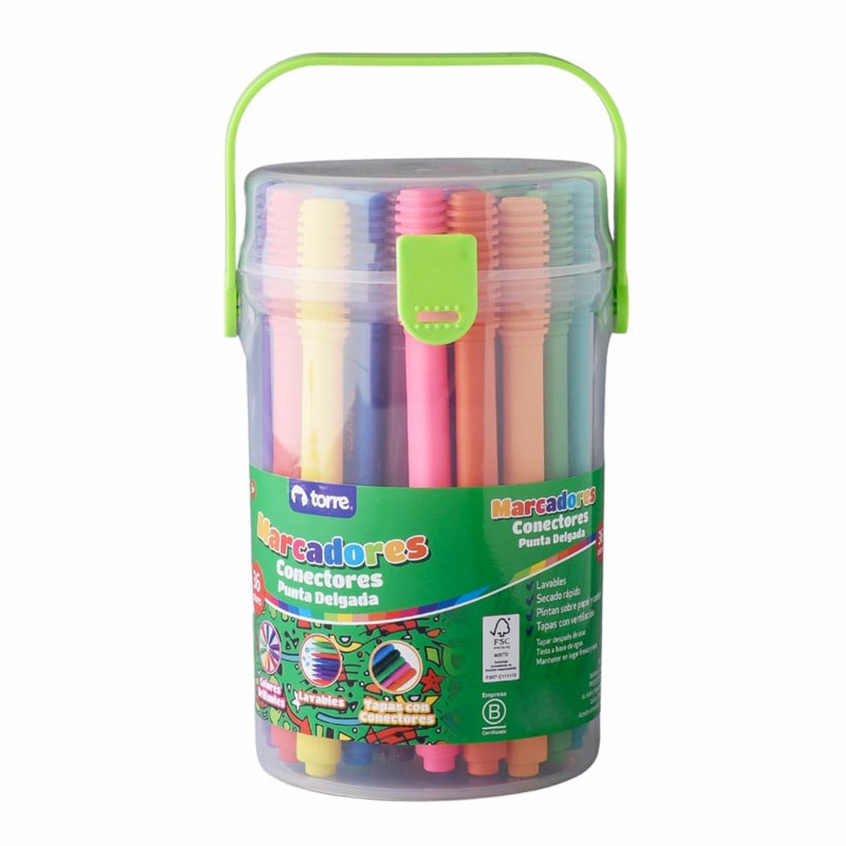 TORRE - BALDE MARCADORES CONECTORES 36 COLORES