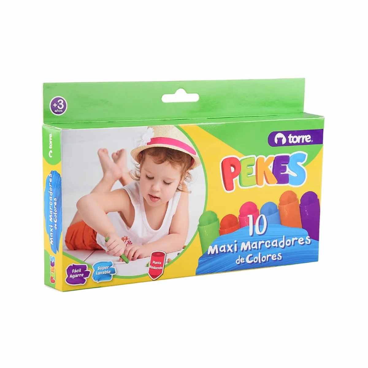 TORRE - MAXI MARCADORES PEKES 10 COLORES