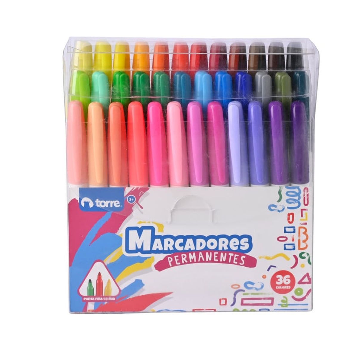 TORRE - SET MARCADORES PERMANENTES 36 COLORES