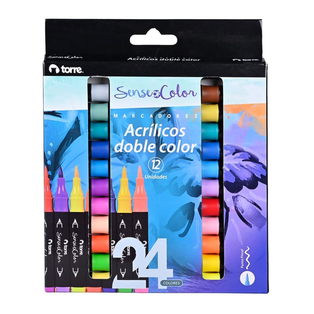 TORRE - MARCADOR ACRÍLICO DOBLECOLOR 12X24 Sense of color