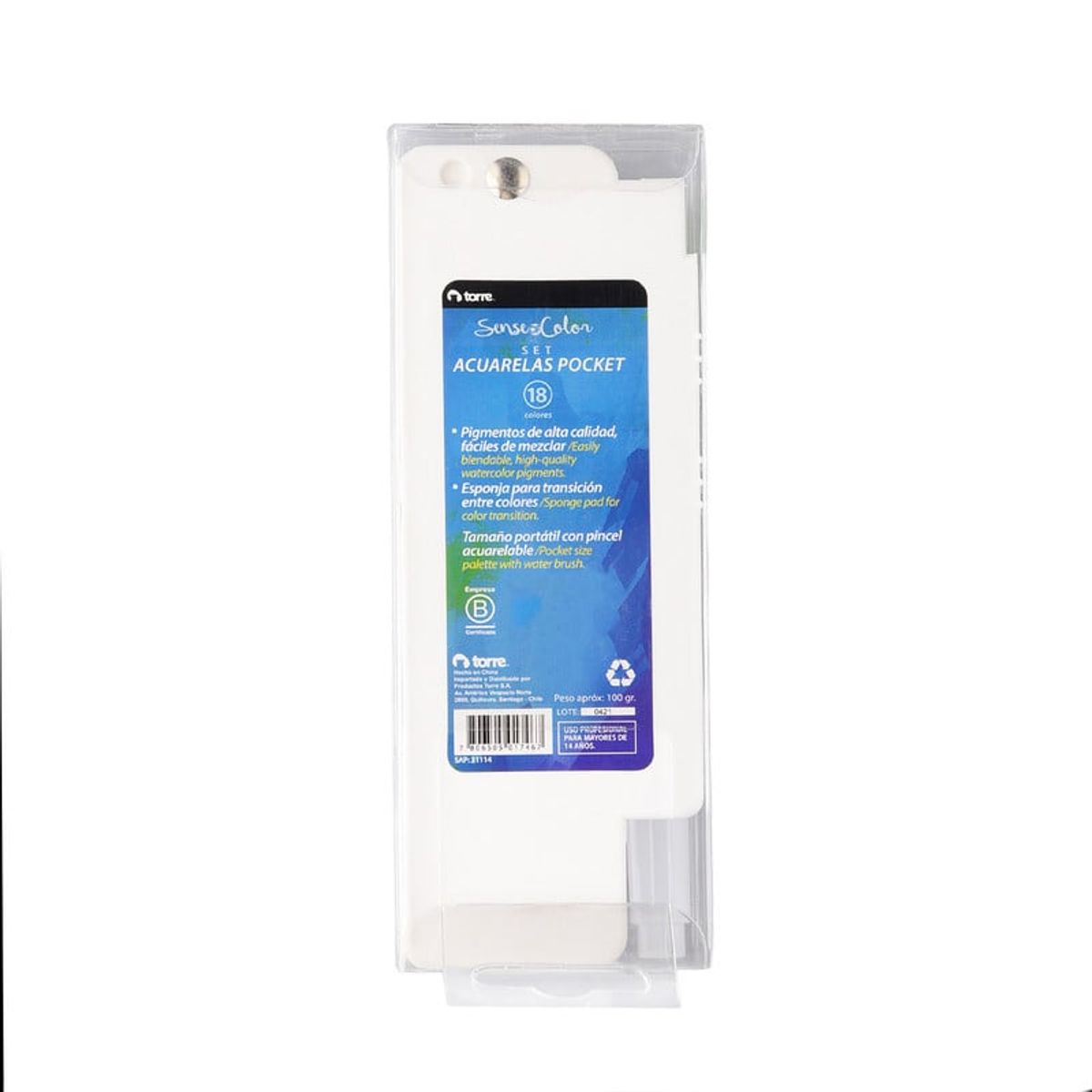 TORRE - SET ACUARELAS POCKET 18 COLORES Sense of color