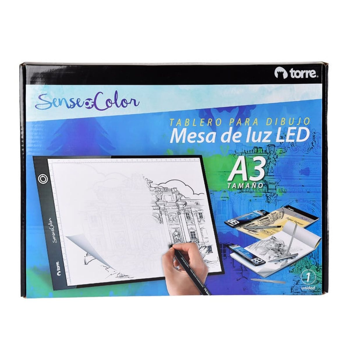 TORRE - TABLA LED PARA CALCAR A3 Sense of color