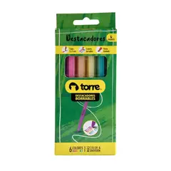 TORRE - DESTACADORES BORRABLES 6 COLORES
