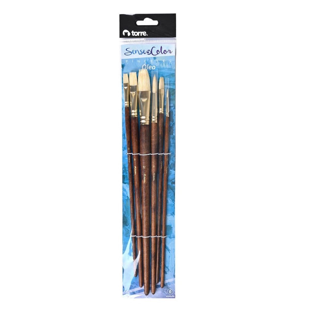 TORRE - SET PINCELES POLEO 6 Unidades Sense of color
