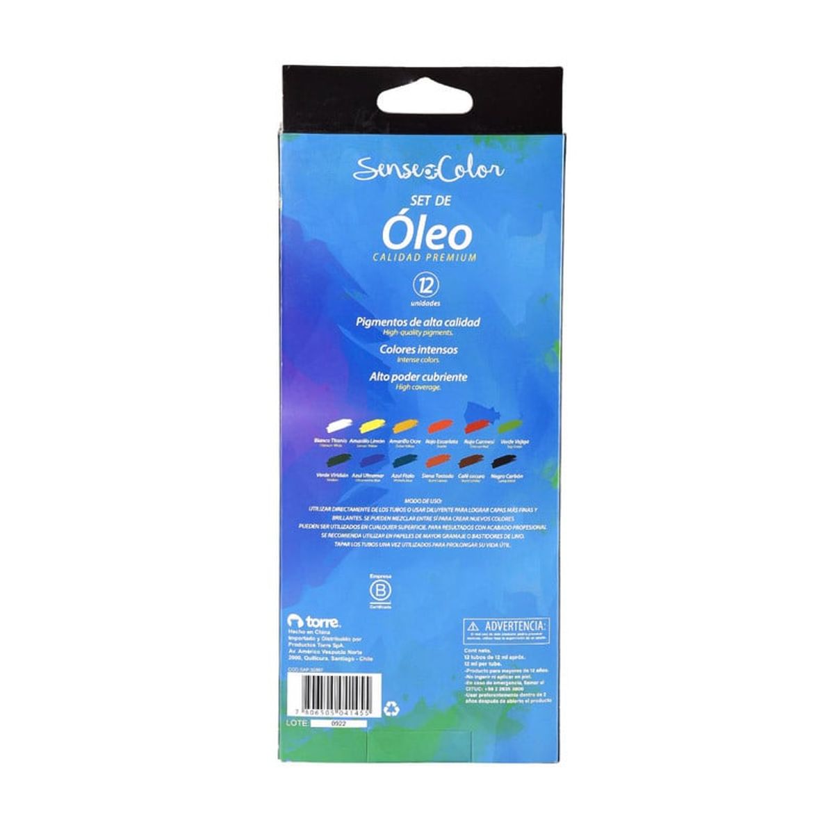 TORRE - SET OLEO EN TUBOS 12COLORES Sense of color