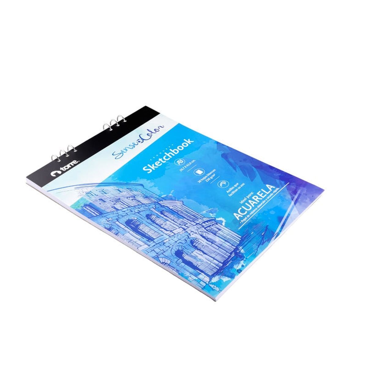 TORRE - SKETCHBOOK A3 ACUARELA 30 HOJAS SENSE OF COLOR