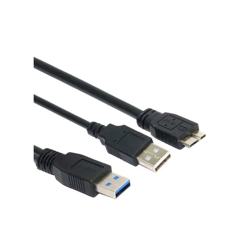 GENERICO - Cable Usb 3.0-m A Note 3 Doble Usb 1m