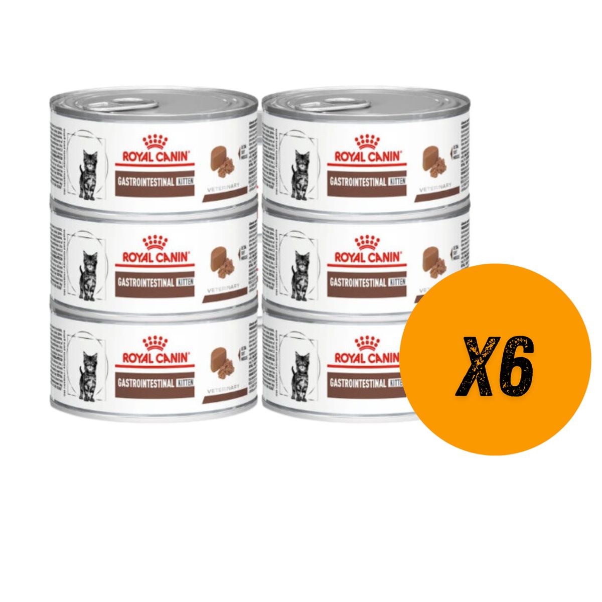 ROYAL CANIN - Lata Royal Canin Gastrointestinal Kitten 195gr (6 Unidaes)