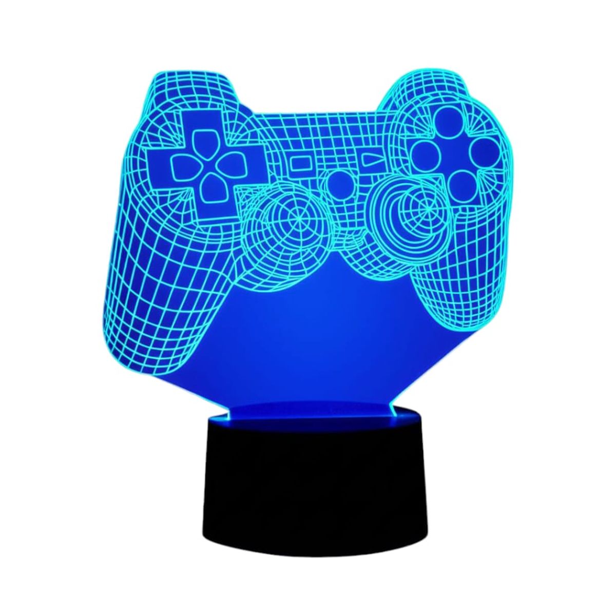 GENERICO - Lampara Ilusión 3D Joystick De 7 Colores