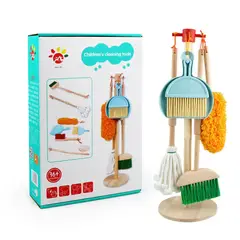 WOODTOYS - Juego de Limpieza con Pedestal