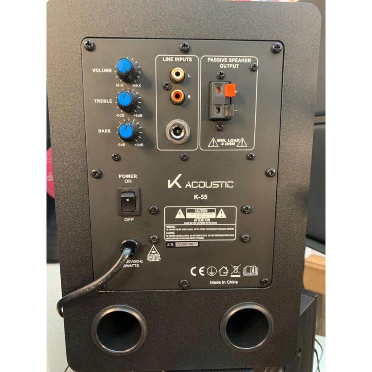 K ACOUSTIC - Monitor Estudio Activo K-Acoustic K-55 par