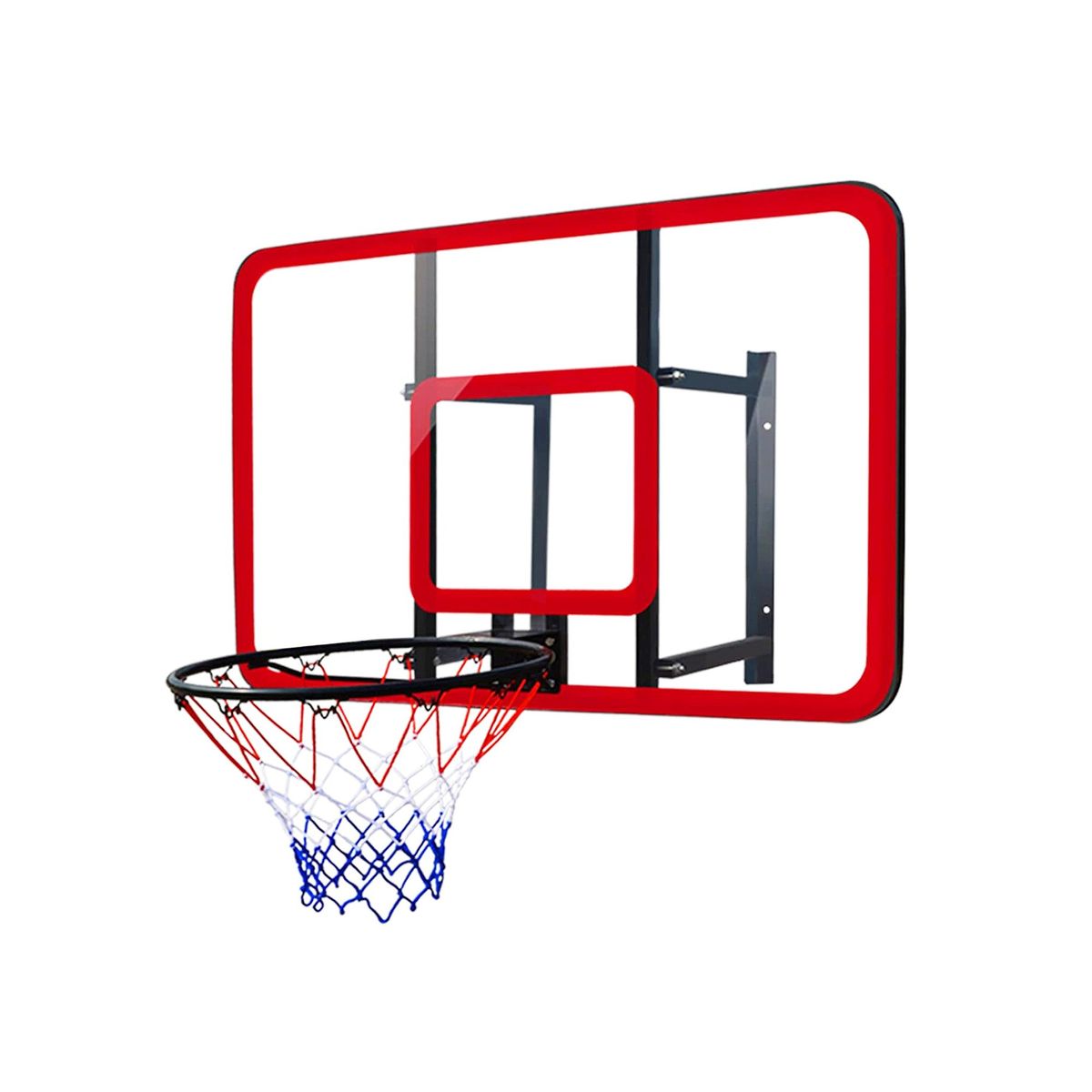 GENERICO - Tablero de Basketball 120 x 80 cm con red y aro 16 mm - S008