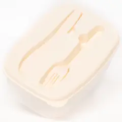 WAKESHOME - Lonchera Térmica De Plástico Fiambrera Colación Con Servicio