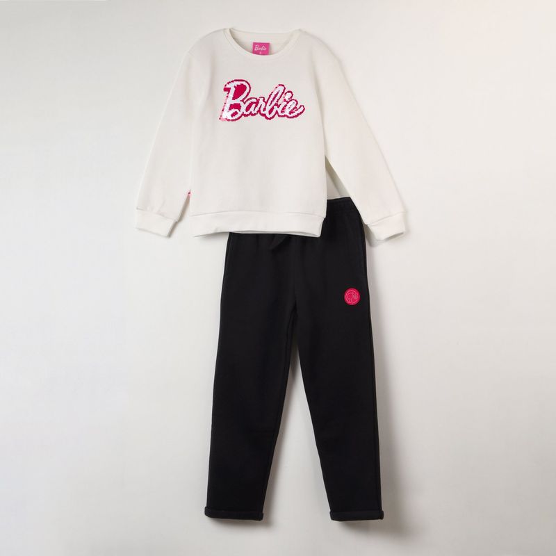 BARBIE - Buzo Niña Big Logo Blanco Barbie