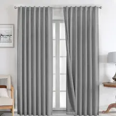AZ AURAZEUS - Cortina 100% Blackout 2 Paños 230 x 140 Lino Termica Roller Az