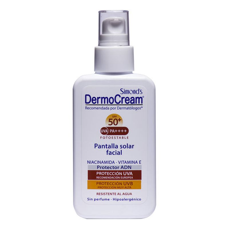 SIMONDS - Protector Solar Dermocream SPF 50 con Niacinamida y Vit E