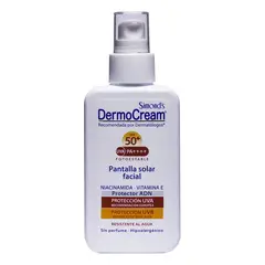 SIMONDS - Protector Solar Dermocream SPF 50 con Niacinamida y Vit E