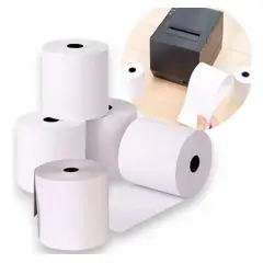 GENERICO - X5 Rollo Papel Termico 80x80 Papel Termico Impresora 80x80mm