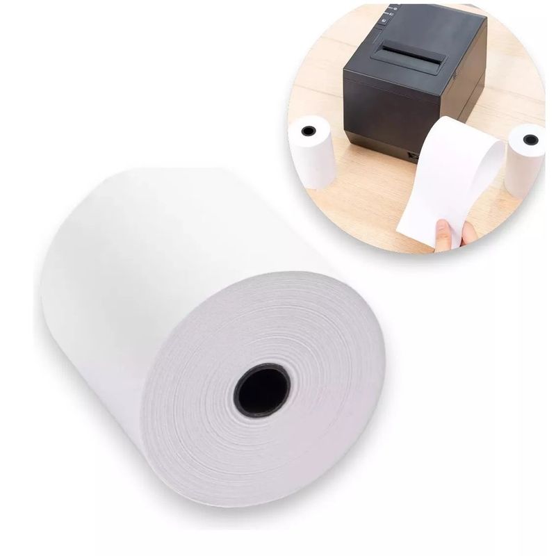 GENERICO - Rollo Papel Termico Papel Termico Para Impresora 80x80mm