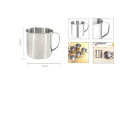 GENERICO - Pack 6 Taza Jarro Metalico