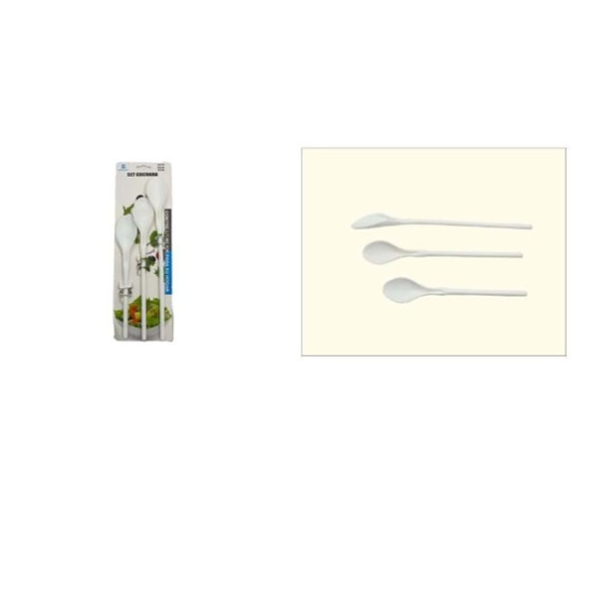 GENERICO - Set 3 Cucharas De Helado Ceramica