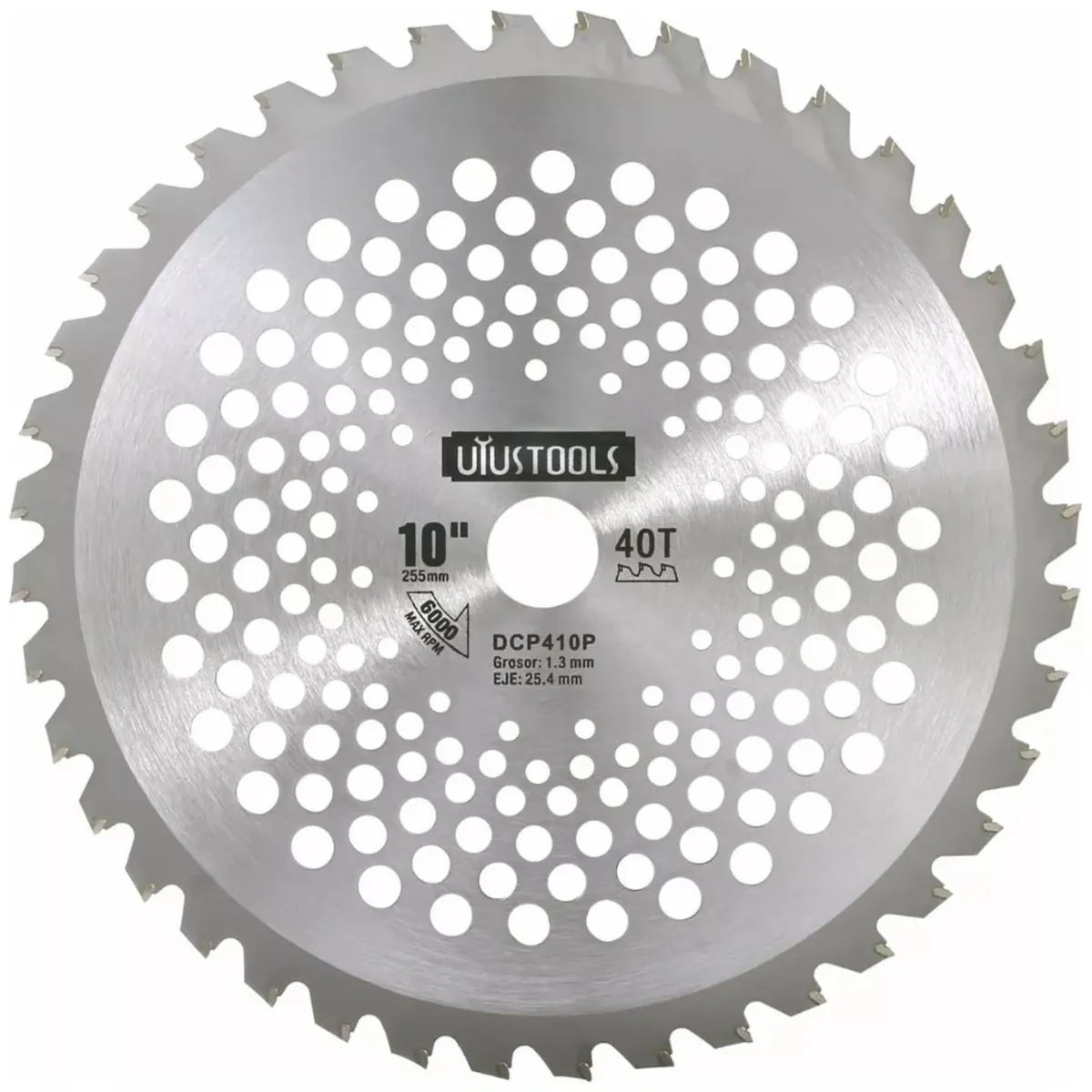 GRUPO UYUSA UYUSTOOLS - Disco Para Desbrozadora 10 Pulgadas 40 Dientes Uyustools