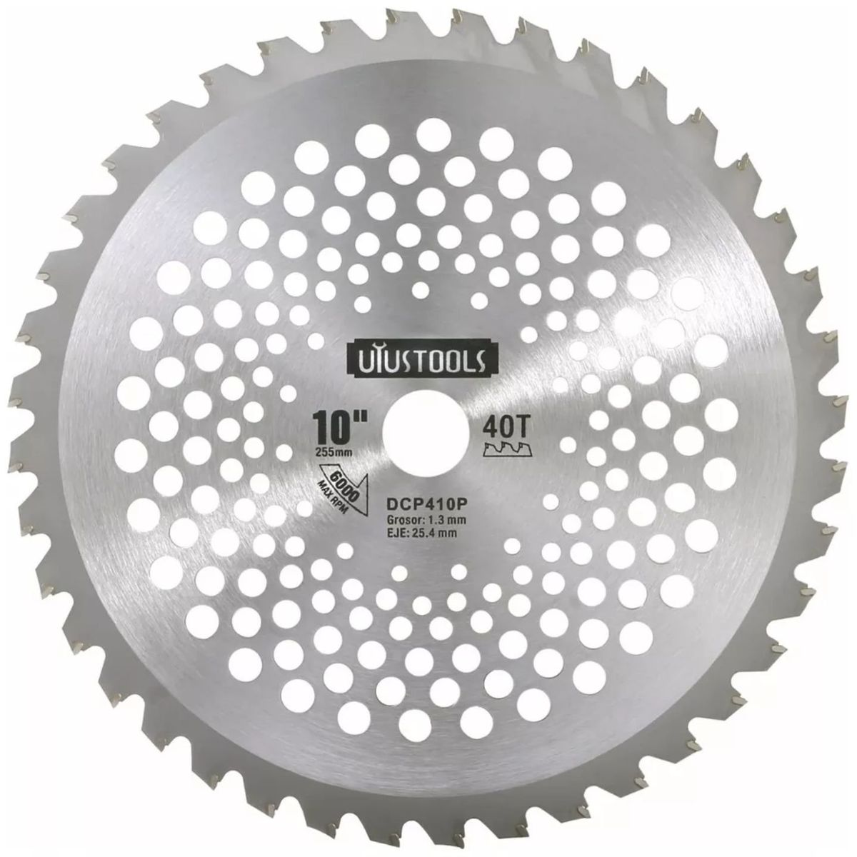 GRUPO UYUSA UYUSTOOLS - Disco Para Desbrozadora 10 Pulgadas 40 Dientes Uyustools