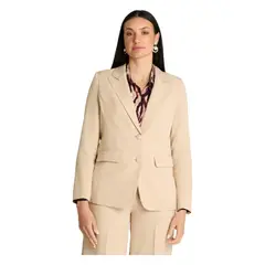 LORENZO DI PONTTI - Blazer Manga Larga Con Dos Botones Beige