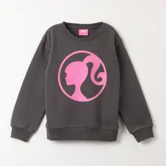 BARBIE - Poleron Niña Logo Gris