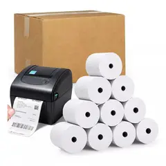 GENERICO - X50 Rollo Termico 80x80 Papel Termico Rollo Termico 80x80mm