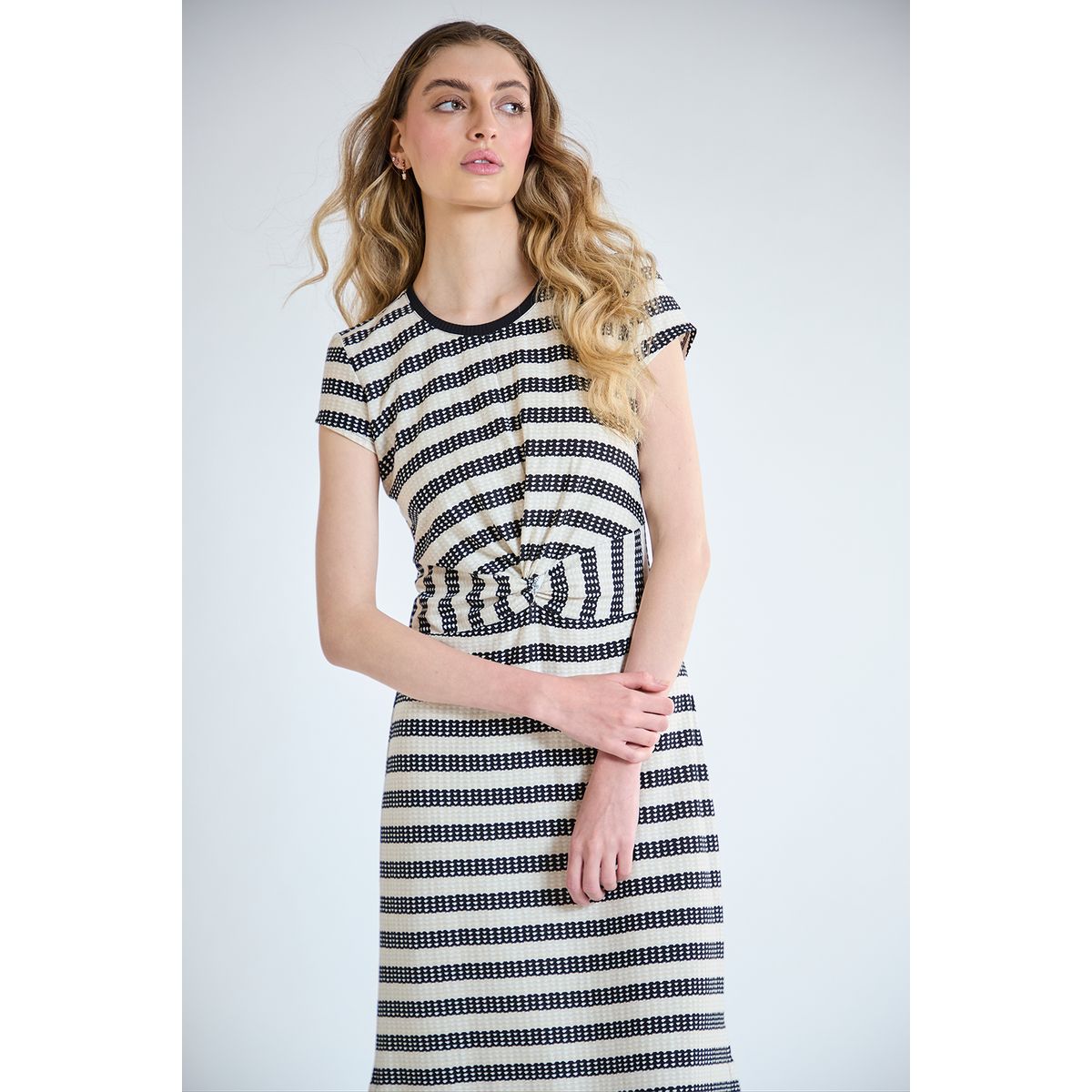 IO - Vestido Largo Beige Mujer Io