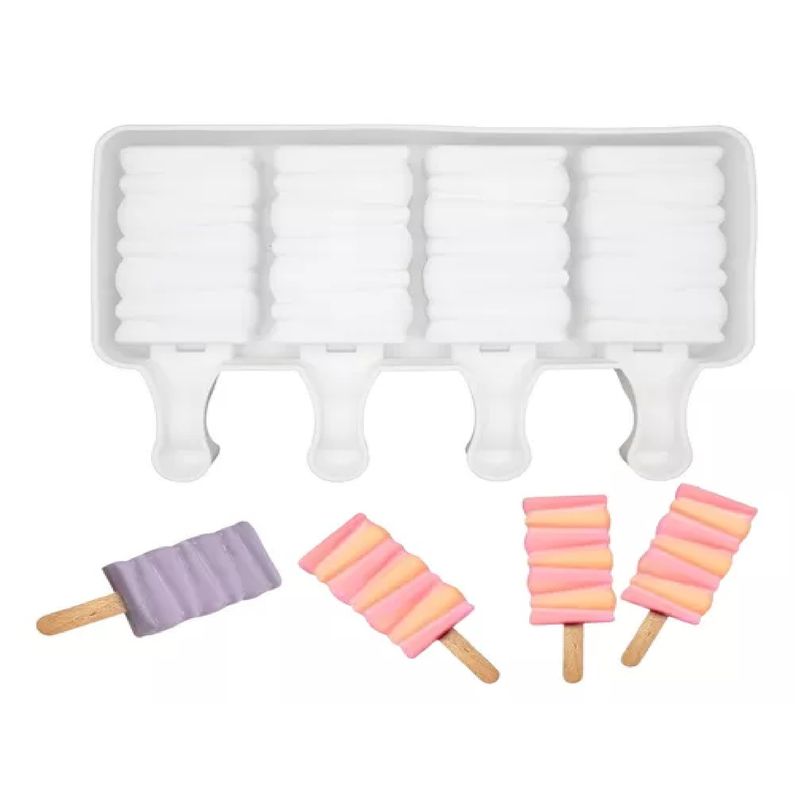 GENERICO - Moldes De Silicona Para Helados Molde Paletas Helado Pale419