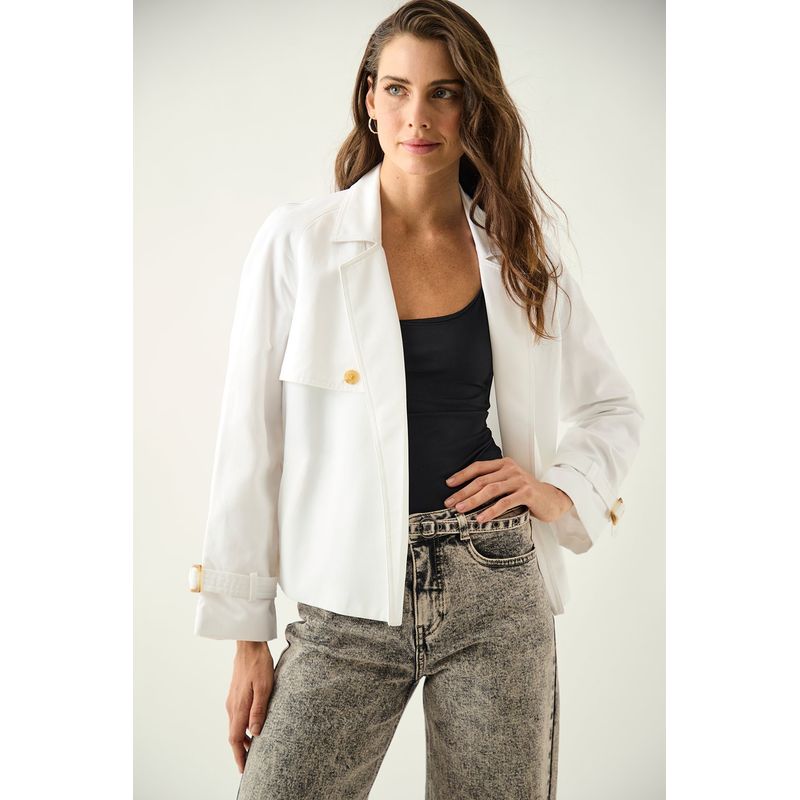 ASH - Chaqueta Lisa Crudo Ash
