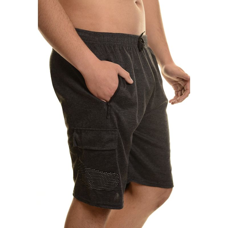 MPROPIA - Short Deportivo Cargo Hombre Bolsillos Cierre 7006