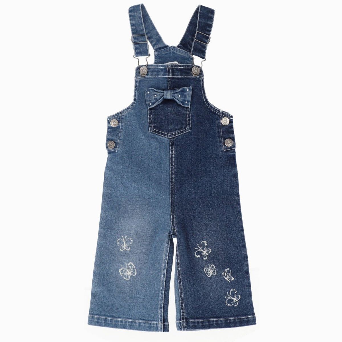 LIMONADA - Jardinera bebé bicolor Azul Marino LIMONADA