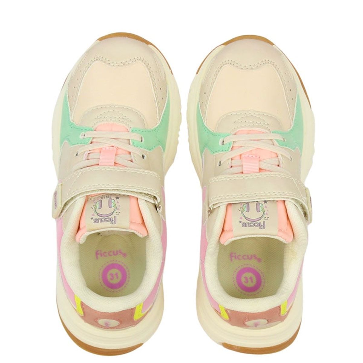 FICCUS - Zapatilla Sport Junior Niña Sport Beige