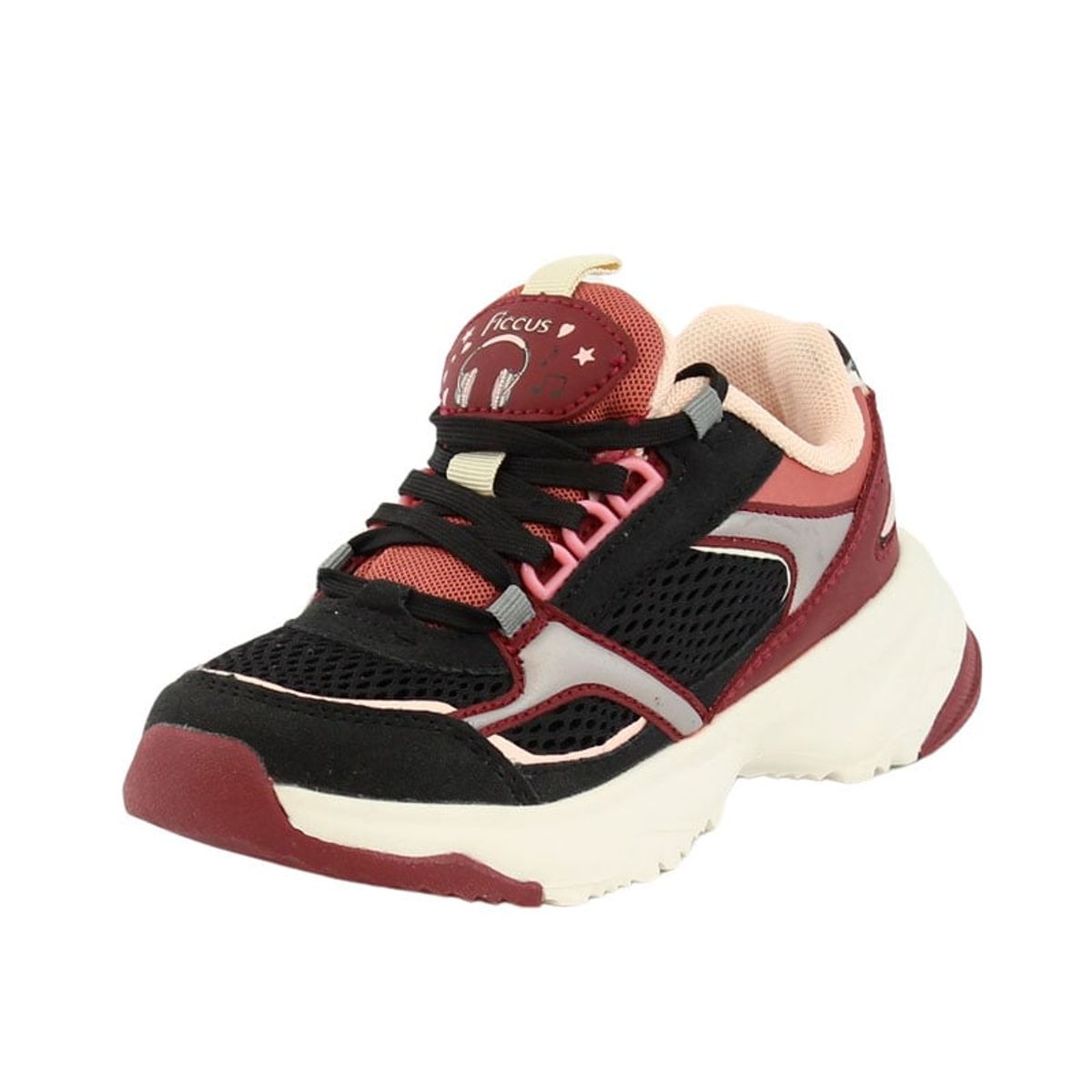 FICCUS - Zapatilla Sport Junior Niña Sport Negro