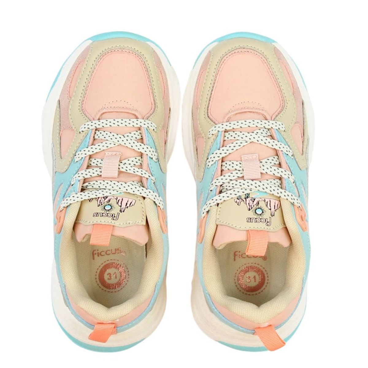 FICCUS - Zapatilla Sport Junior Niña Sport Coral