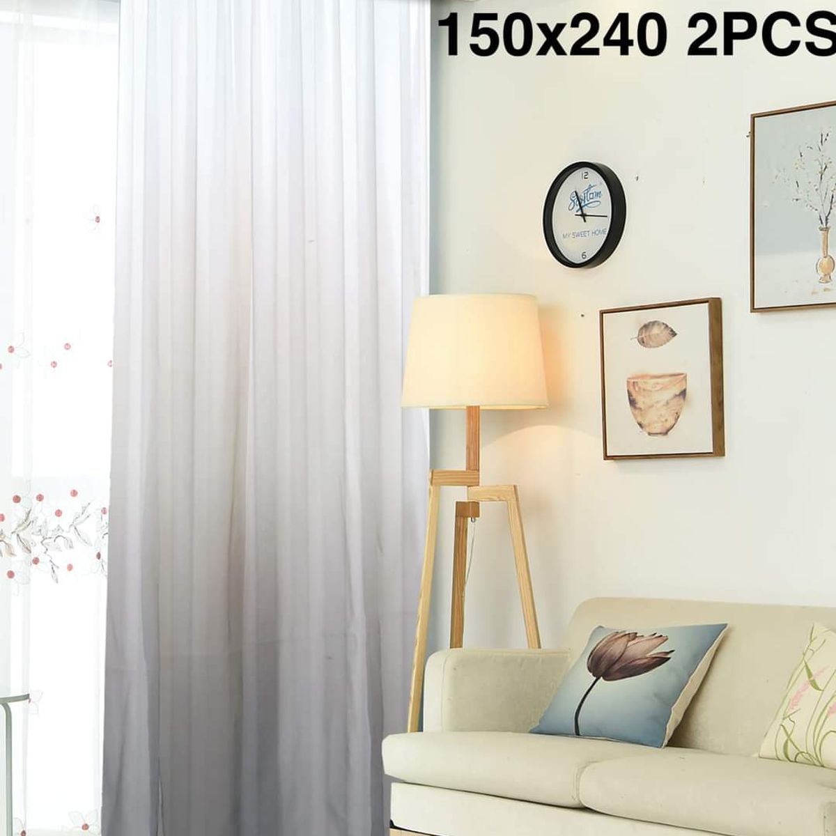 GENERICO - visillos bicolor degrade