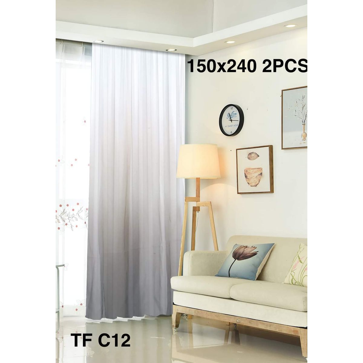 GENERICO - visillos bicolor degrade