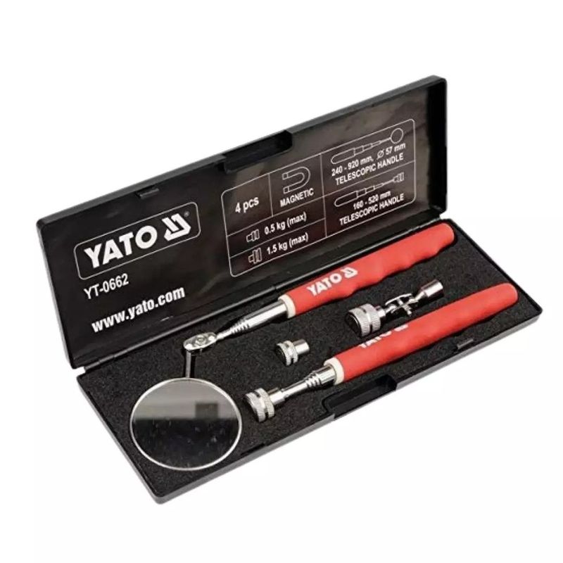 YATO - Set De Espejo E Imán Telescopio 4 Piezas Yato Yt-0662