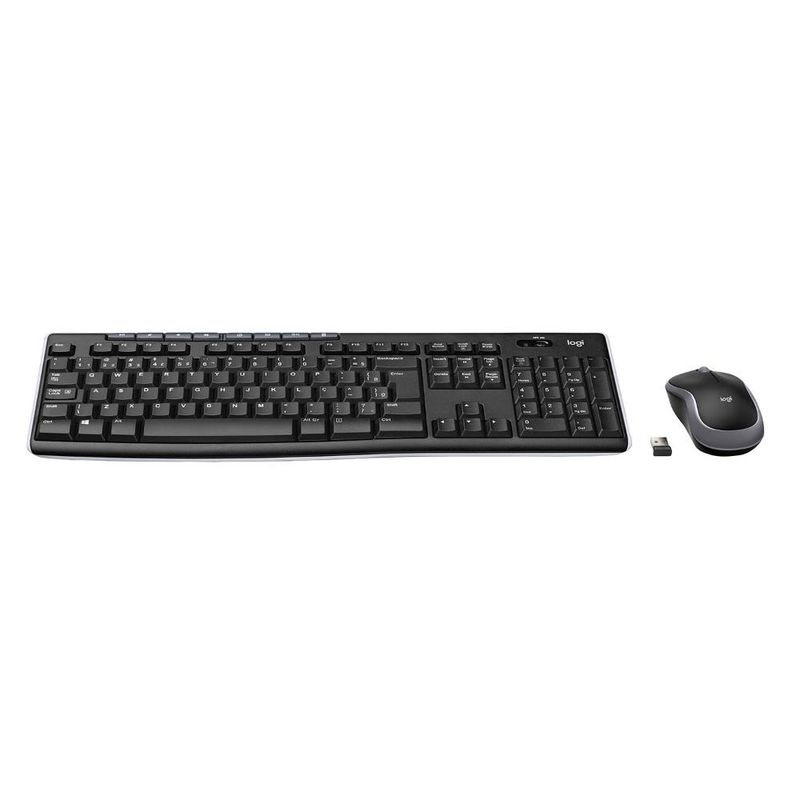 LOGITECH - Kit Teclado y Mouse Logitech MK270 Inalámbricos Negro