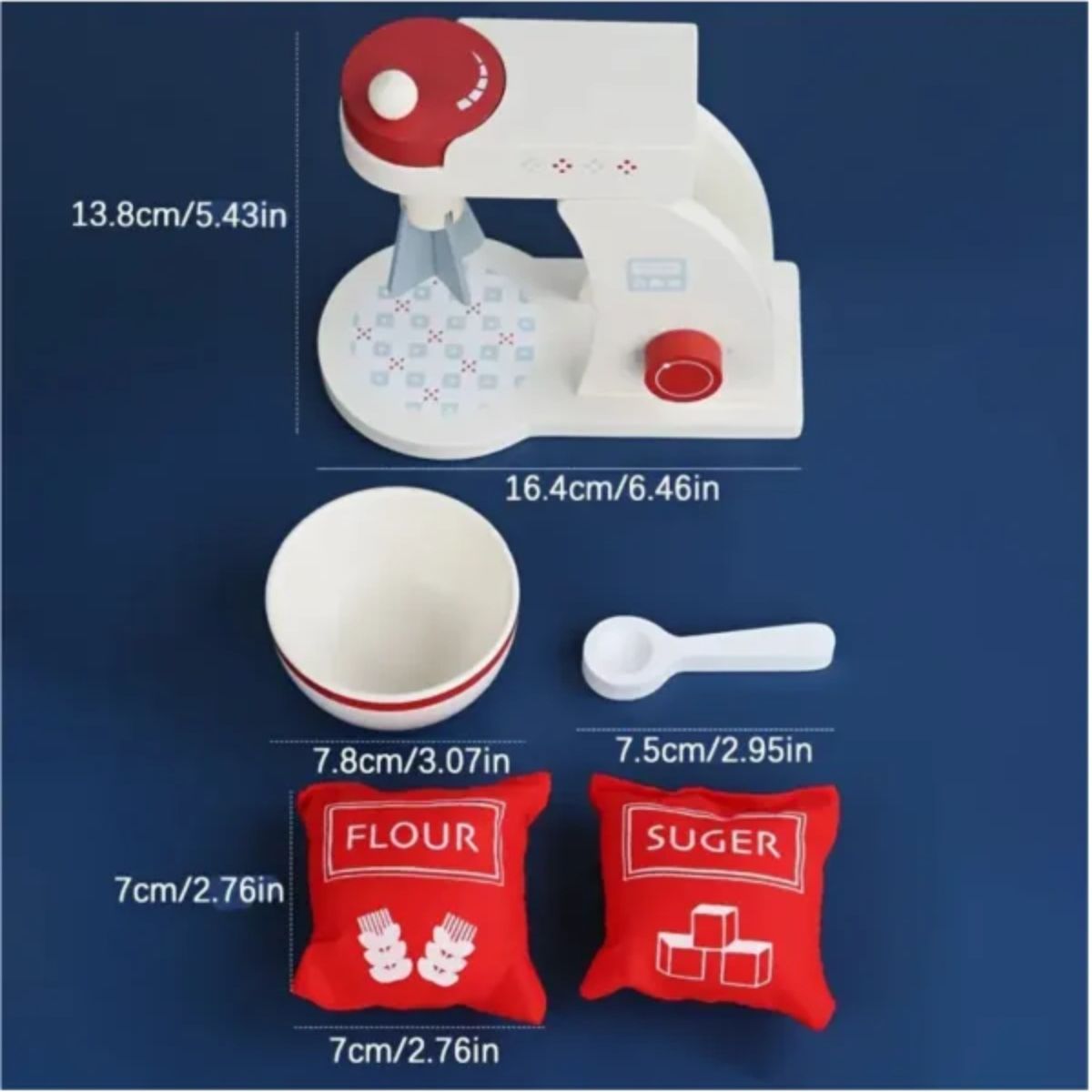 OEM - Batidora Mezcladora Para Niños Juguete De Madera Didáctico