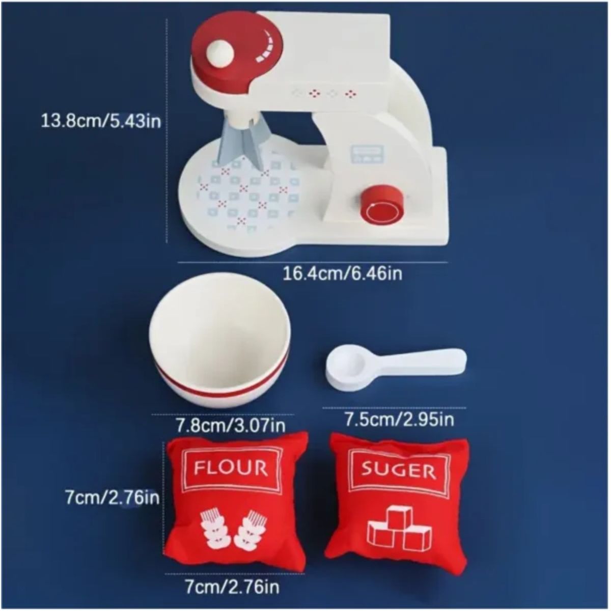 OEM - Batidora Mezcladora Para Niños Juguete De Madera Didáctico