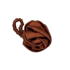 MARINA COLORINA - Rosa Scrunchie Collet de Seda Color Cobre