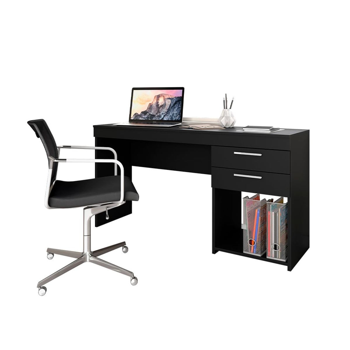 HOME MOBILI - Escritorio Andes Negro 2 Cajones…