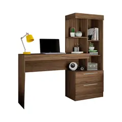 HOME MOBILI - Escritorio Cromo Café 2 Cajones