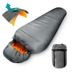 OVERFIT - Saco de Dormir Termico 0 a 15 Grados Momia Camping