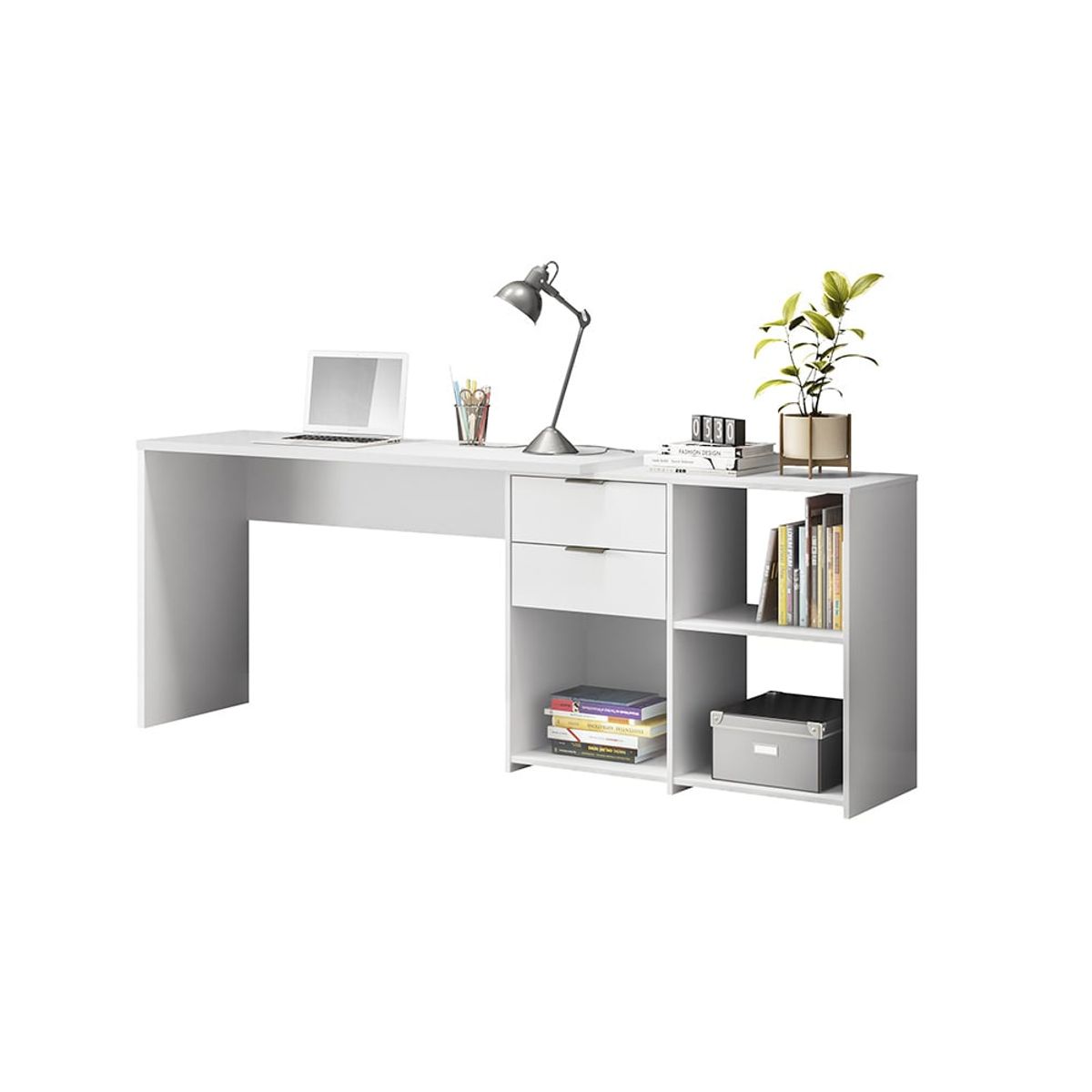 HOME MOBILI - Escritorio Rogue Blanco 2 Cajones…