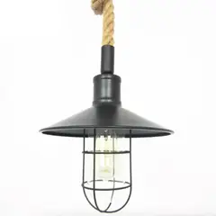 TEMPORA - Lámpara colgante vintage con cuerda